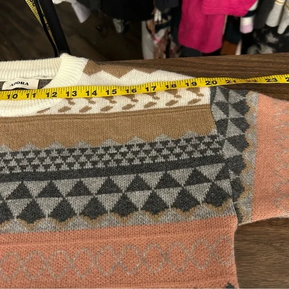 ADORA Multicolor Patterned Sweater S - Picture 8 of 11